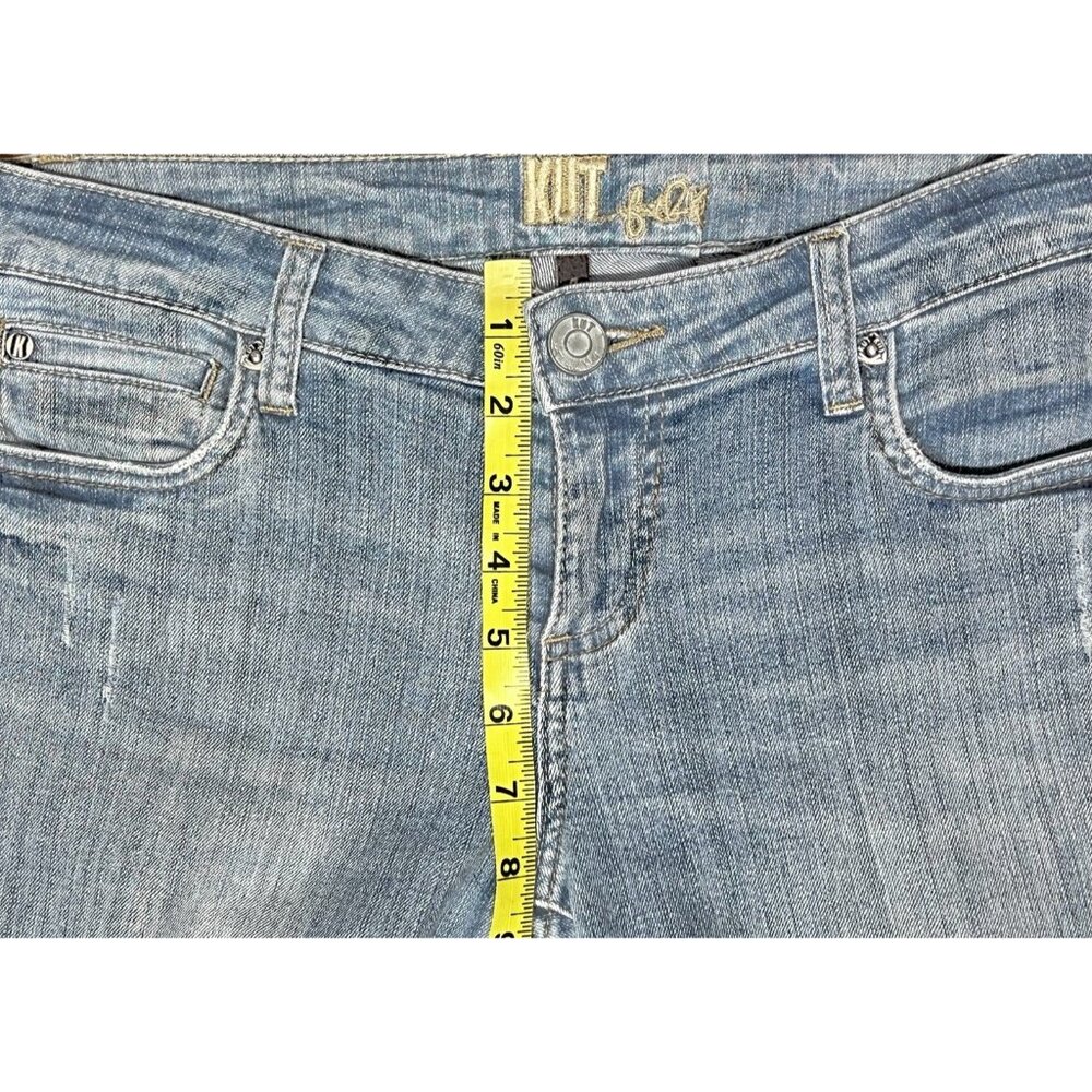 Kut from the Kloth Women Straight Leg Jeans Blue Size 4 Stretch - Picture 6 of 14